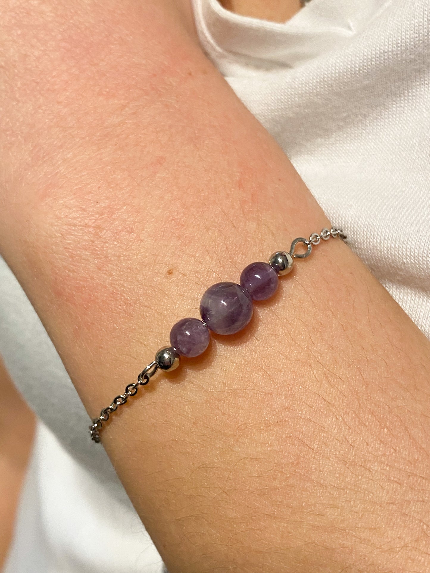 Bracelet Améthyste - Pierre de naissance Février -