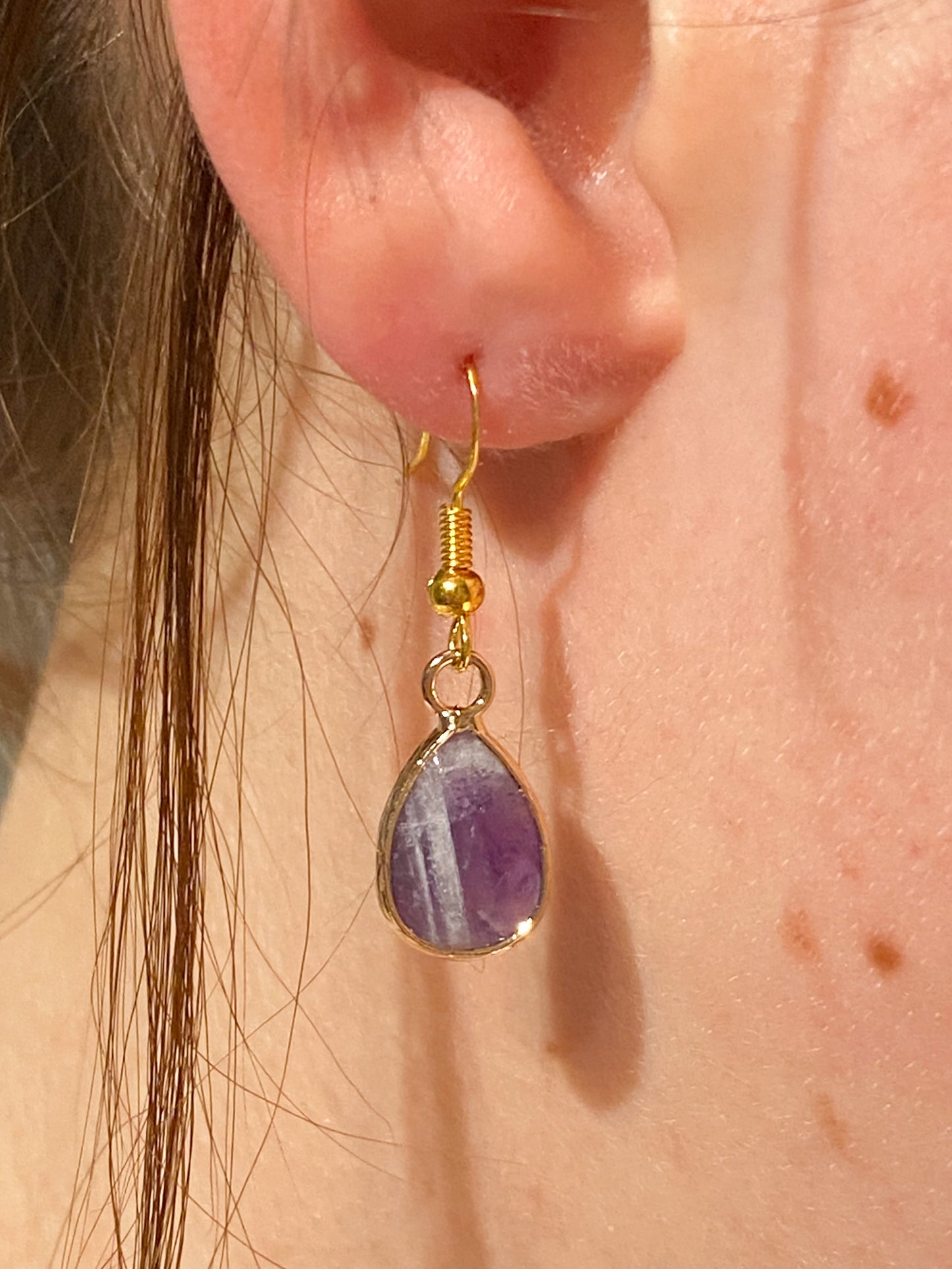 Boucles d'oreilles en Améthyste