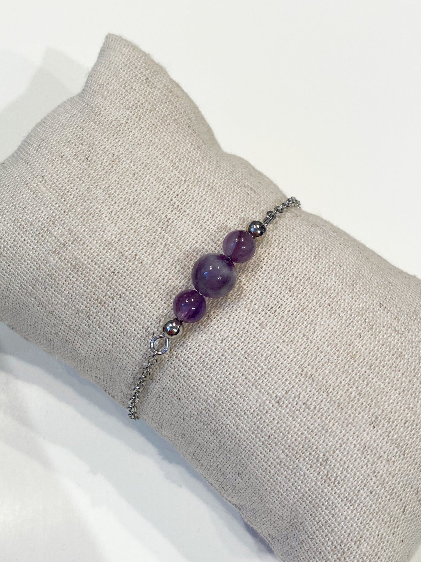 Bracelet Améthyste - Pierre de naissance Février -