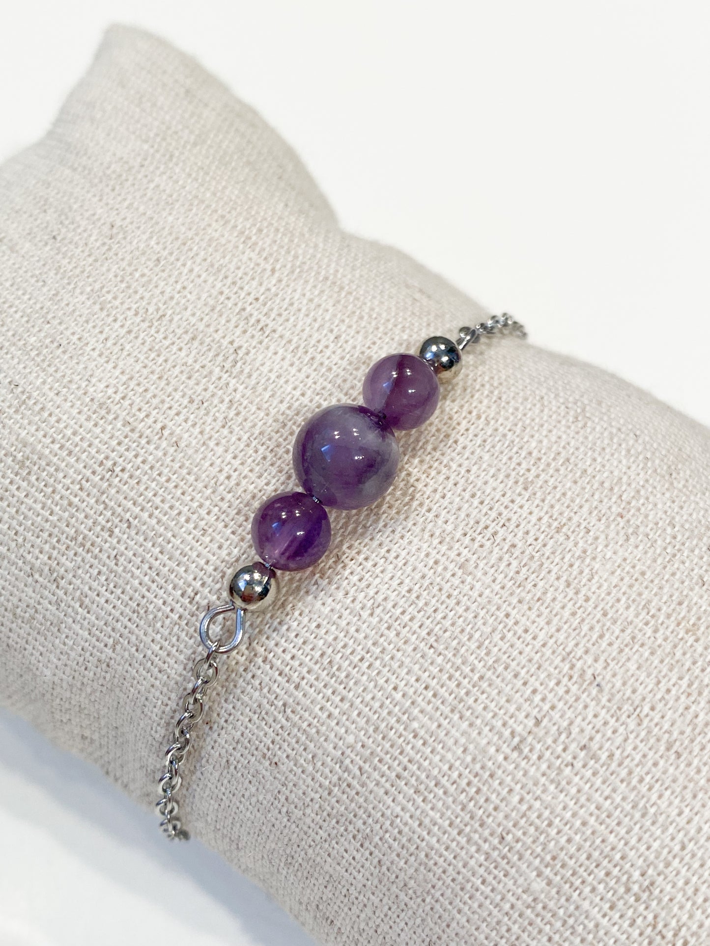 Bracelet Améthyste - Pierre de naissance Février -