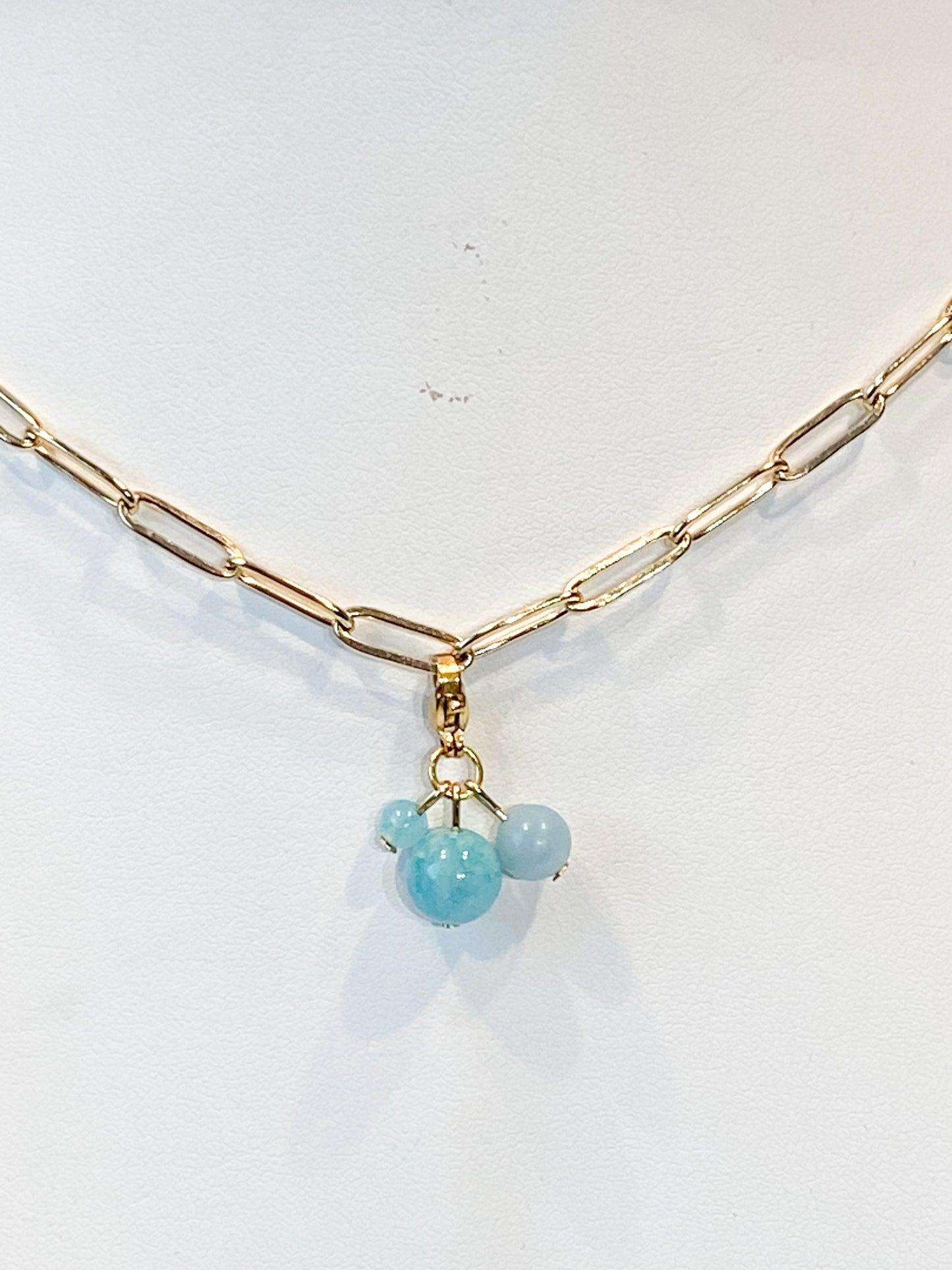 Charm Amazonite Doré
