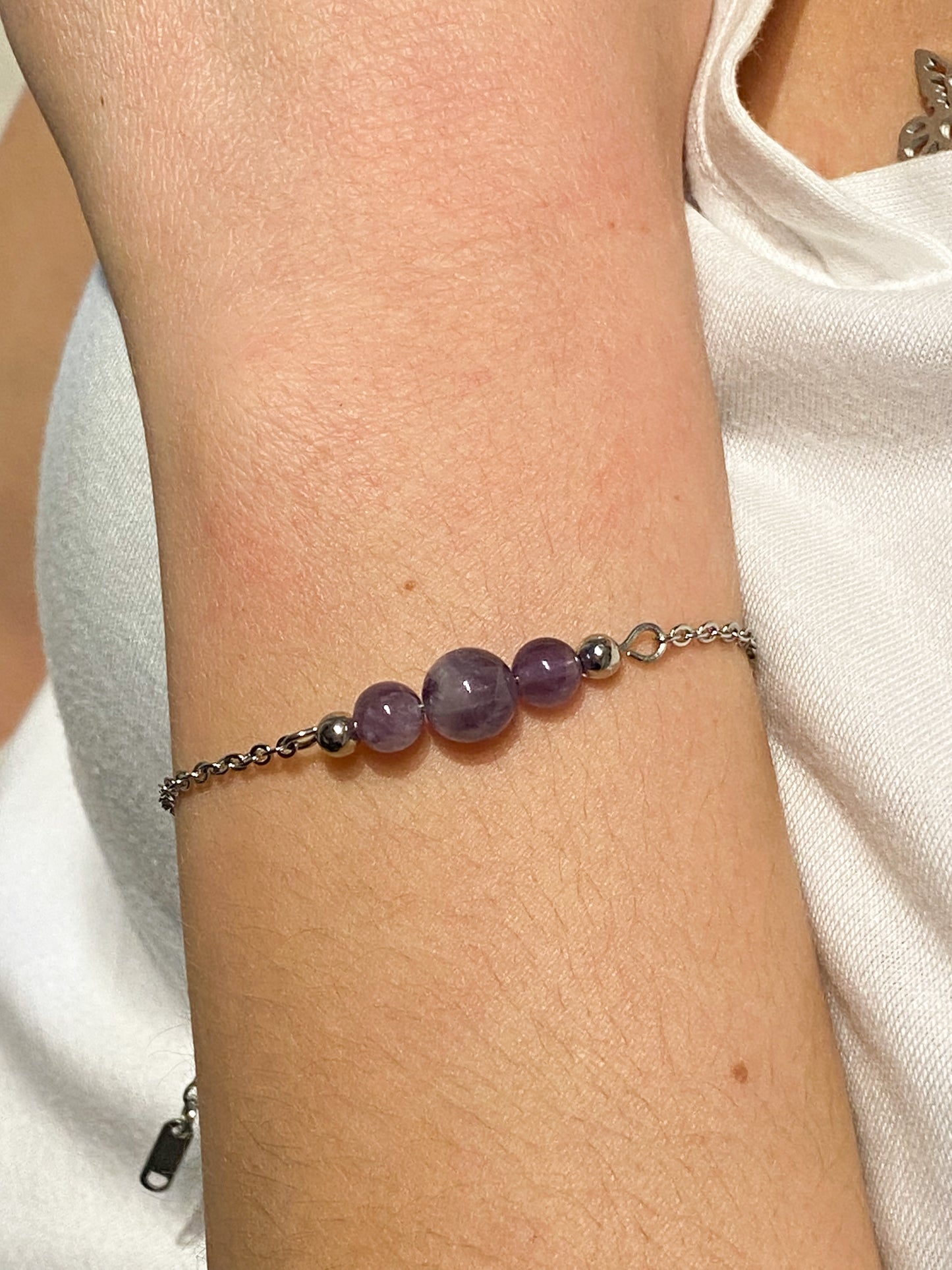 Bracelet Améthyste - Pierre de naissance Février -