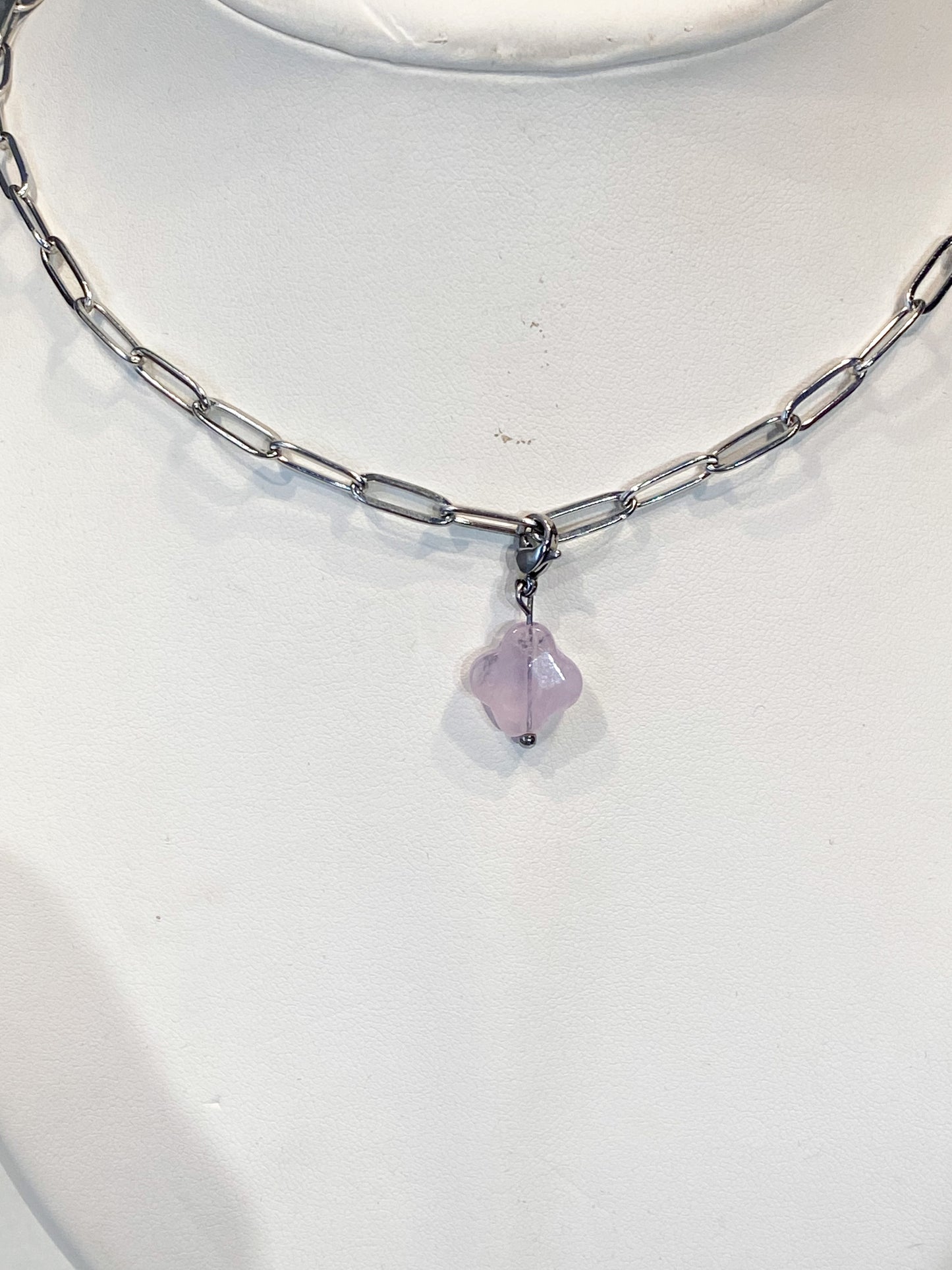 Charm trèfle Améthyste