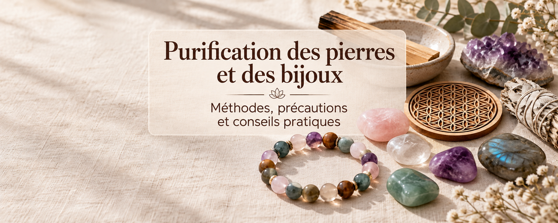 Purification des pierres et des bijoux : méthodes, précautions et conseils pratiques