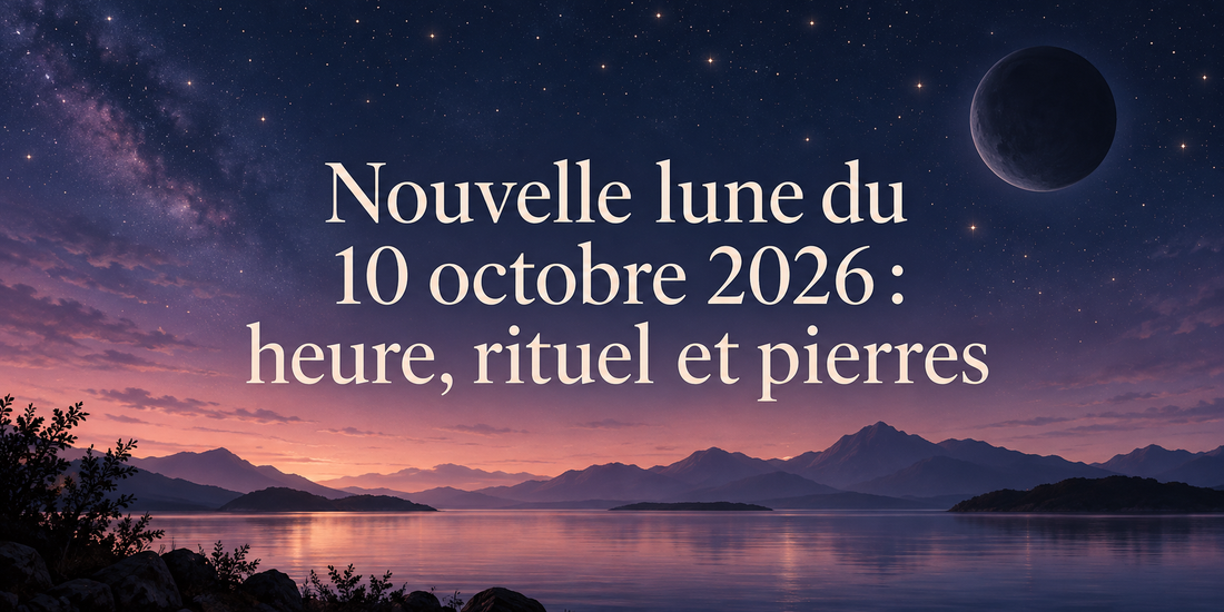 Nouvelle lune du 10 octobre 2026 : heure, rituel et pierres