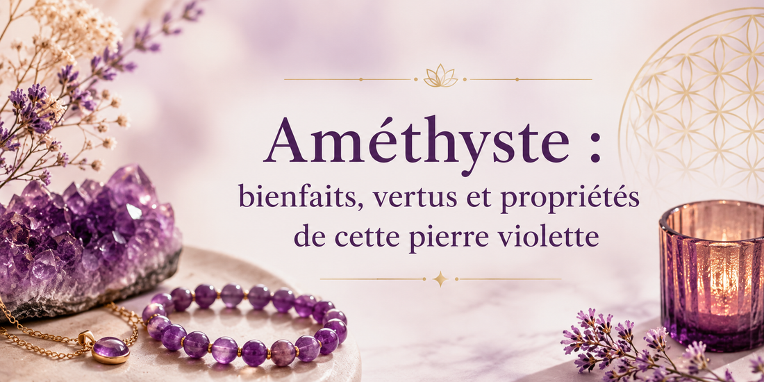 Améthyste : bienfaits, vertus et propriétés de cette pierre violette