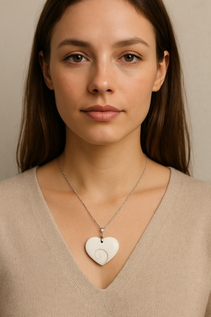 Collier Sainte Lucie en Acier Argenté – Porte-Bonheur & Protection Énergétique