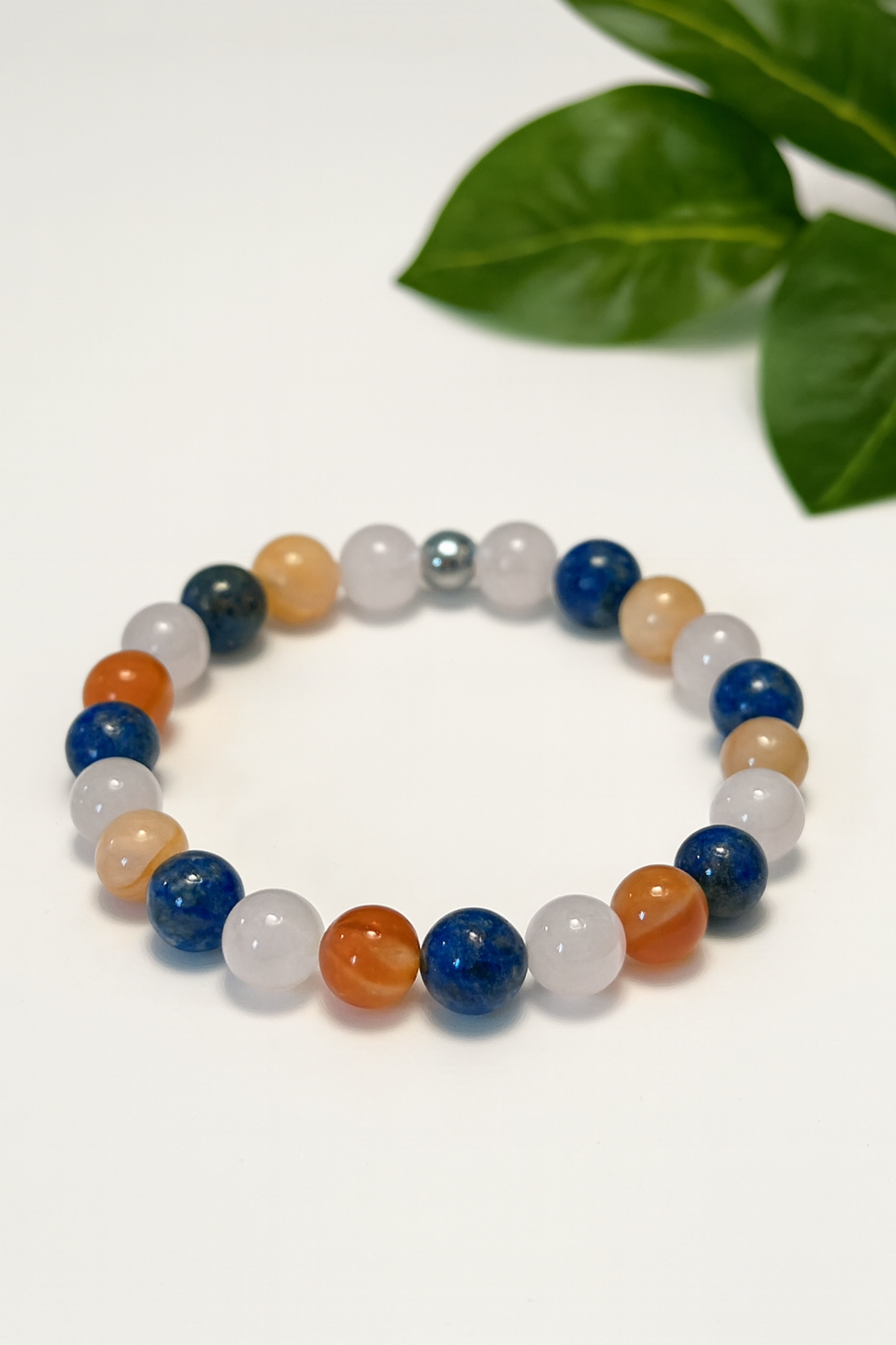 Bracelet Spécial Vierge en Quartz Rose, Cornaline et Lapis Lazuli - Énergie et Équilibre