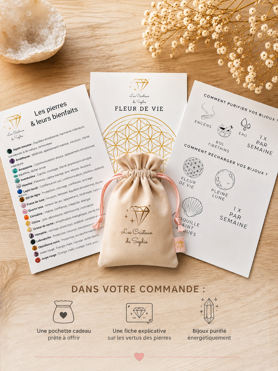 Charm Balance Doré en Acier Inoxydable – Signe Astrologique Femme