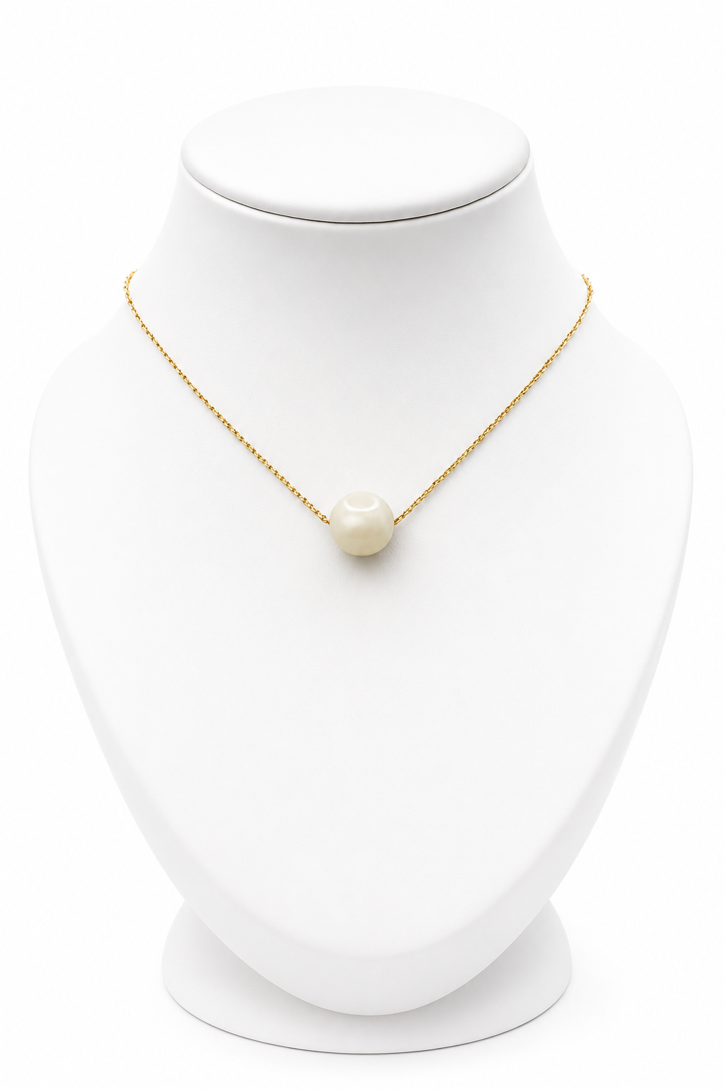 Collier pierre de lune naturelle en acier inoxydable doré – bijou féminin intuition et douceur
