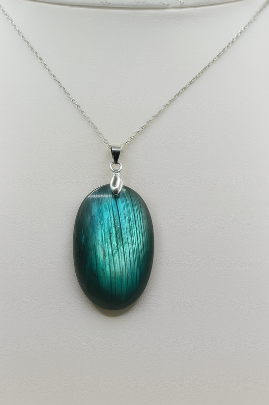 Collier LBijou Labradorite – Collier Pierre Naturelle Protectrice | Design Minimaliste et Spirituel