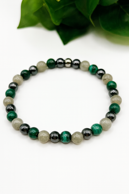 Bracelet Guérison Cristal Naturel – Rechargement, Pureté & Transformation