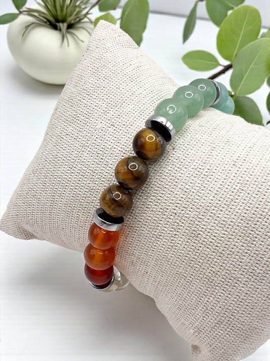 Bracelet 7 Chakras en Pierres Naturelles – Équilibre Énergétique, Harmonie & Bien-Être Spirituel