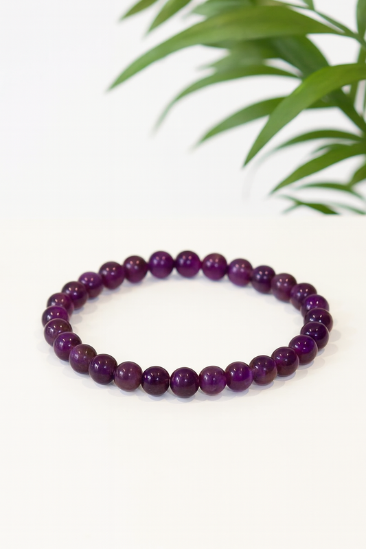 Bracelet Améthyste 6mm - Pierre Naturelle Apaisante et Élégante