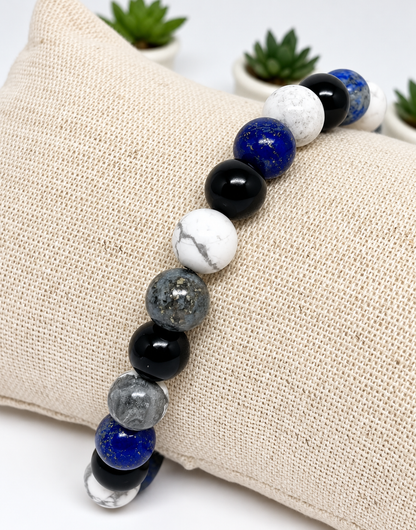 Bracelet Anti-Stress Homme en Pierres Naturelles – 8 mm