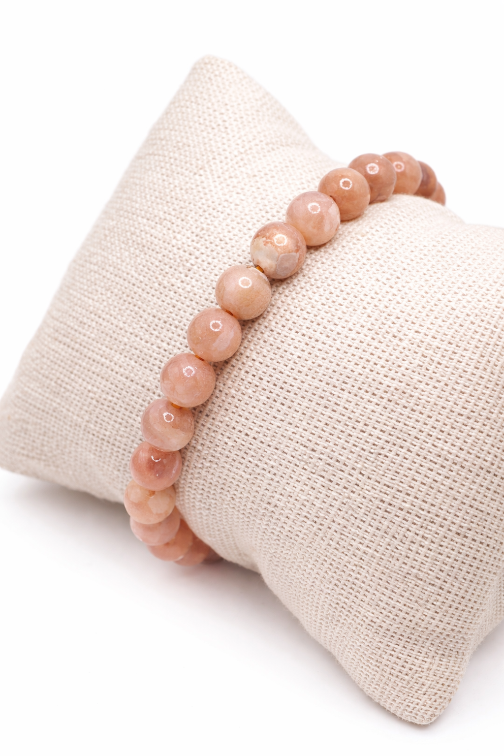 Bracelet Pierre de Soleil 6mm – Pierre Naturelle, Vertus, Énergie Positive & Confiance