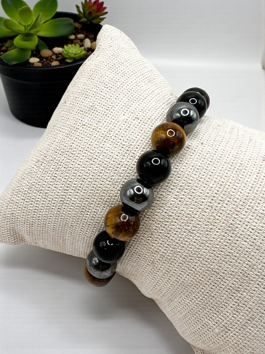 Bracelet de Protection en Pierres Naturelles – Énergie Positive & Bouclier Spirituel