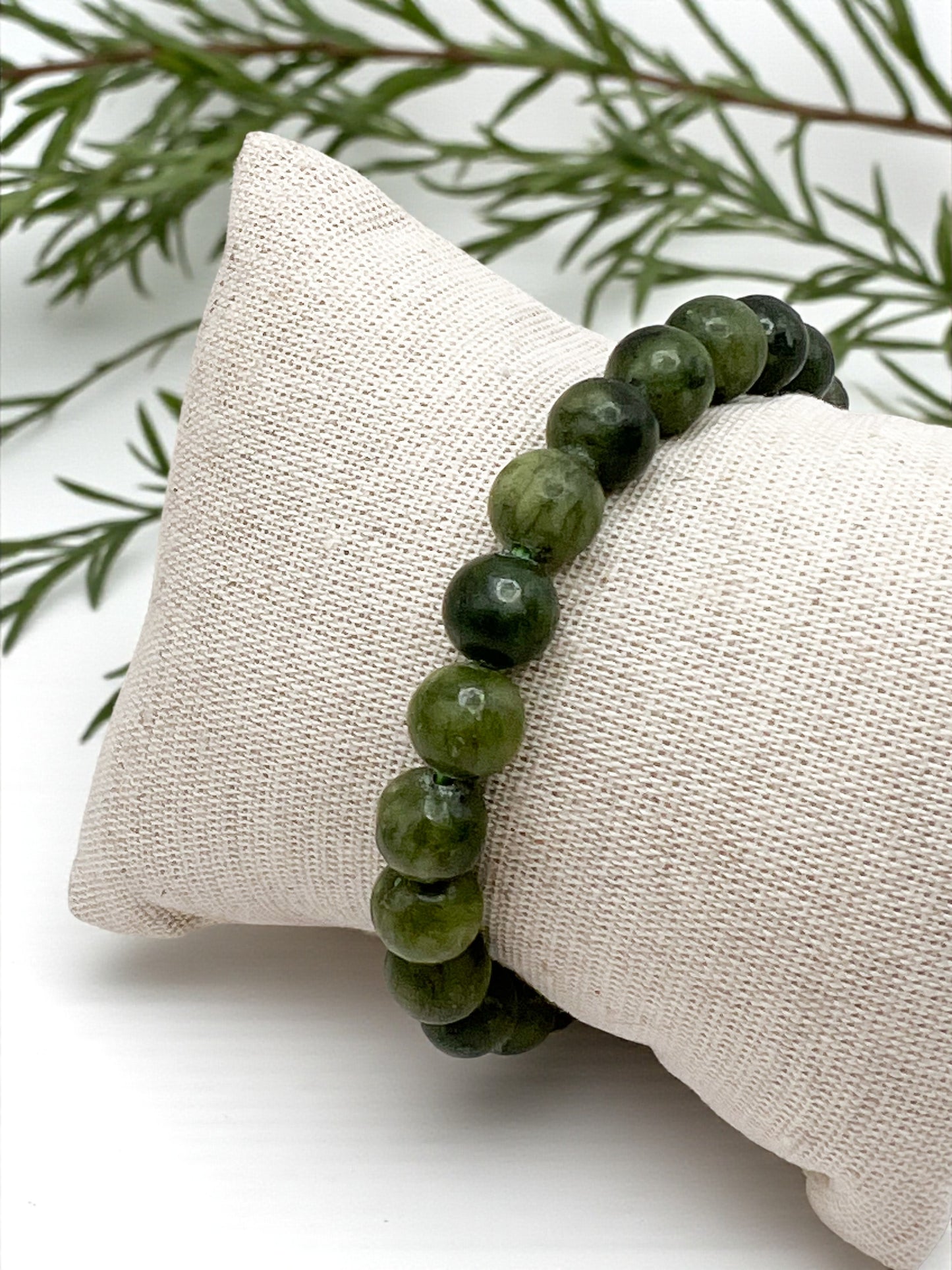 Bracelet Jade Vert 8 mm – Chance, Sérénité & Équilibre Intérieur