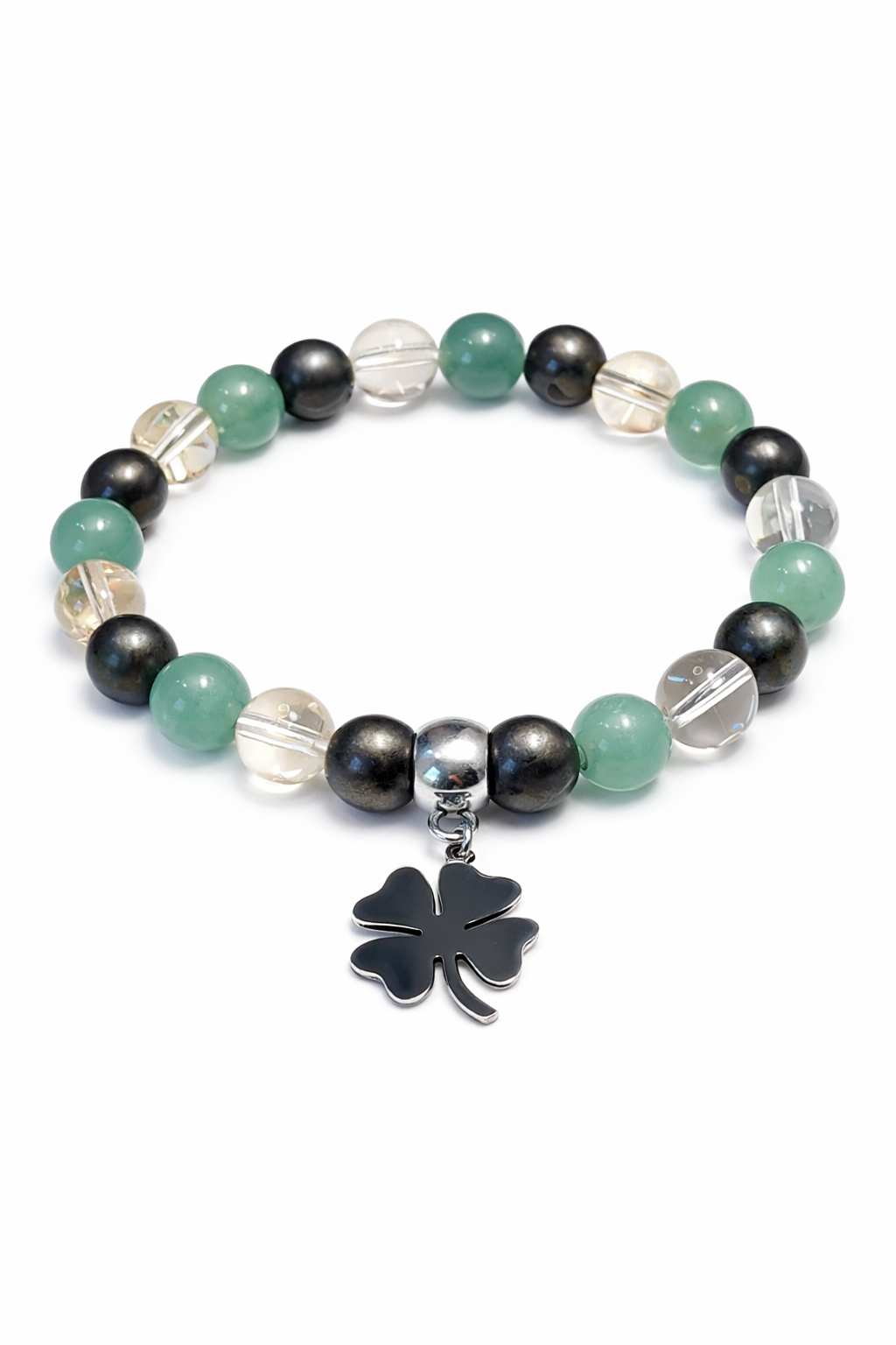 Bracelet Porte-Bonheur en Citrine, Aventurine et Pyrite – Énergie Positive et Chance