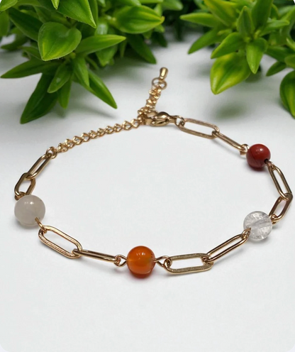 Bracelet Fertilité en Pierres Naturelles – Fait Main