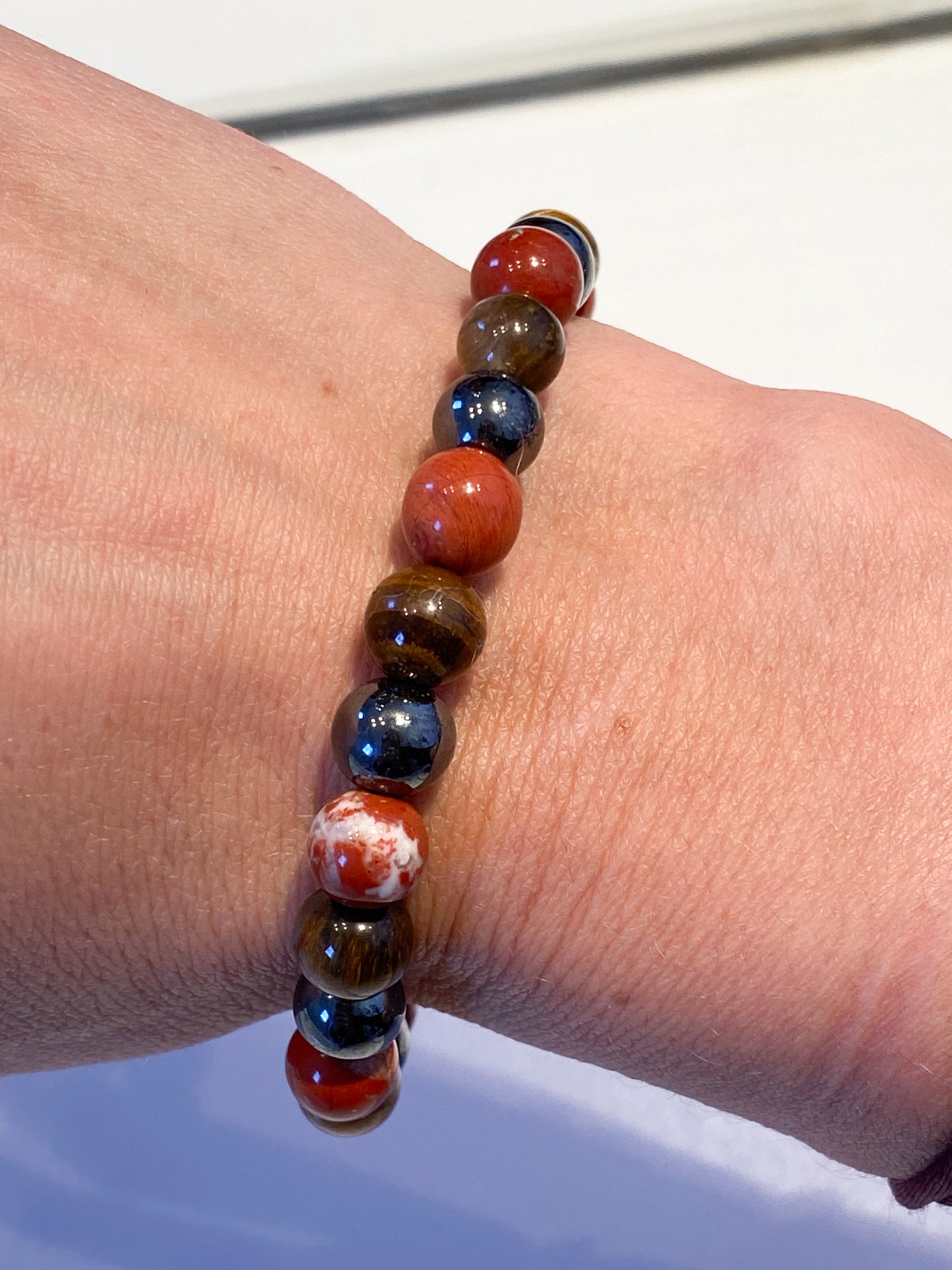 Bracelet Astro Bélier: Harmonisez vos énergies avec Cornaline, Œil de Tigre et Hématite!