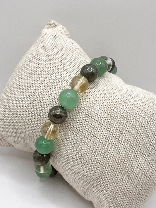 Bracelet Porte Bonheur en Pierres Naturelles – Énergie Positive & Chance au Quotidien