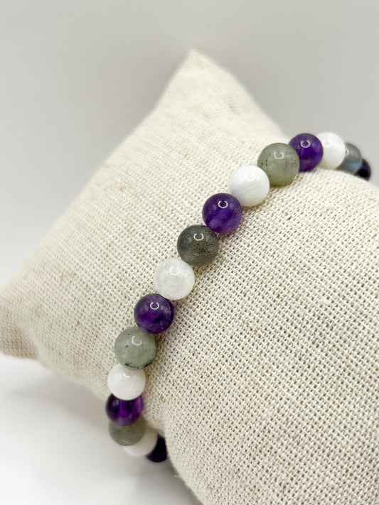 Bracelet Hypersensibilité en Pierres Naturelles – Apaisement & Protection Émotionnelle