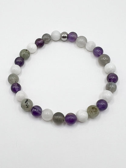 Bracelet Hypersensibilité en Pierres Naturelles – Apaisement & Protection Émotionnelle