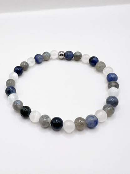 Bracelet Pierre  Sommeil Réparateur | Bijou Énergie Positive, Sérénité & Relaxation Nocturne