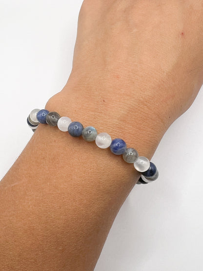 Bracelet Pierre  Sommeil Réparateur | Bijou Énergie Positive, Sérénité & Relaxation Nocturne
