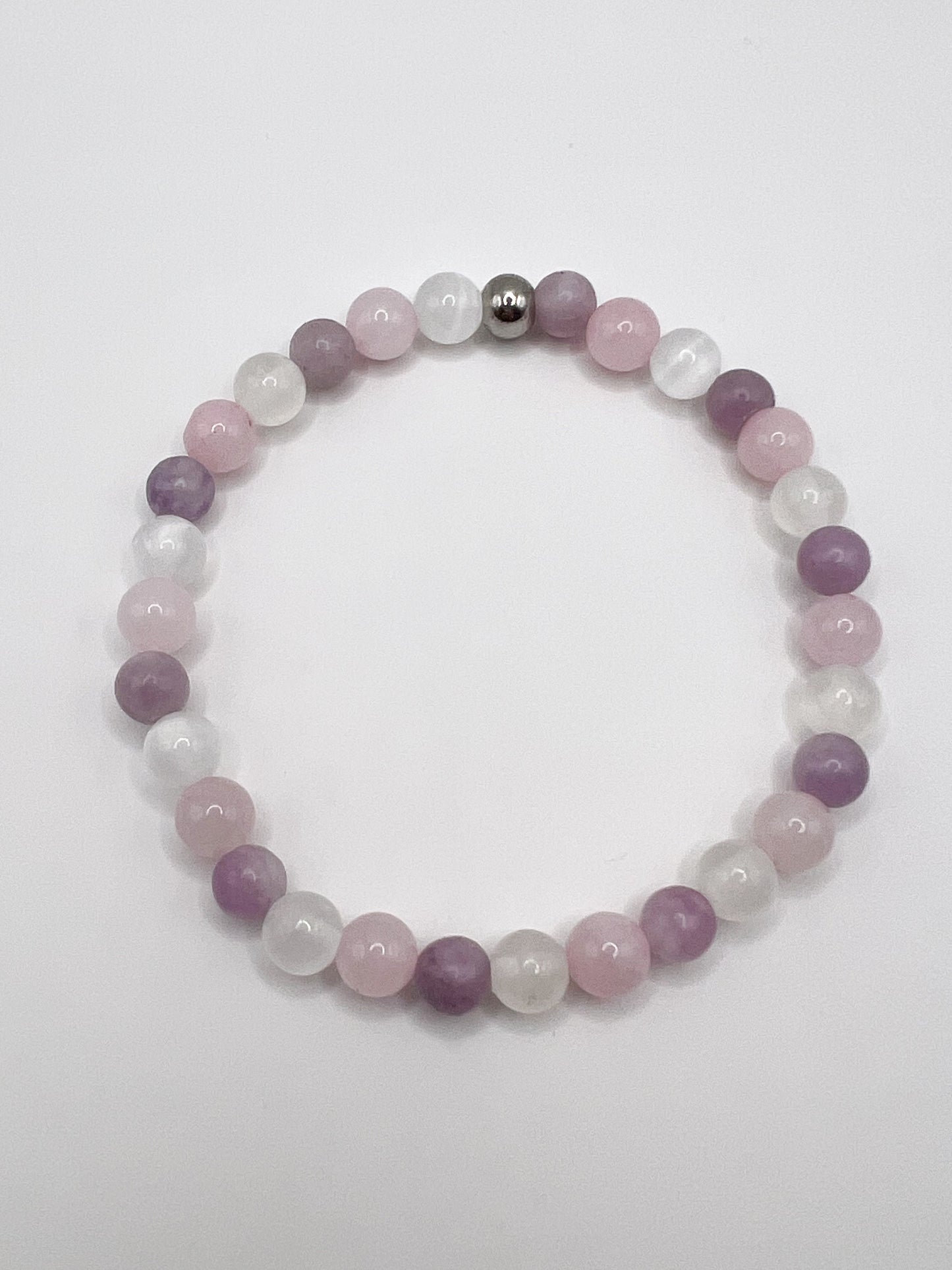 Bracelet Sommeil en Pierres Naturelles – Apaisement & Douce Nuit