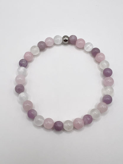 Bracelet Sommeil en Pierres Naturelles – Apaisement & Douce Nuit