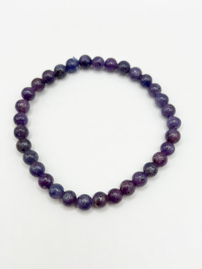Bracelet Saphir 6 mm en Pierres Naturelles – Énergie, Sagesse & Protection