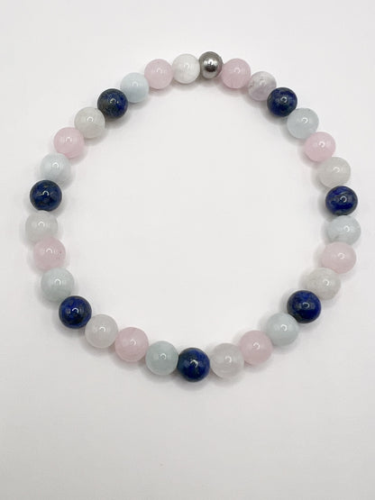 Bracelet Grossesse en Pierres Naturelles – Protection & Harmonie pour Future Maman