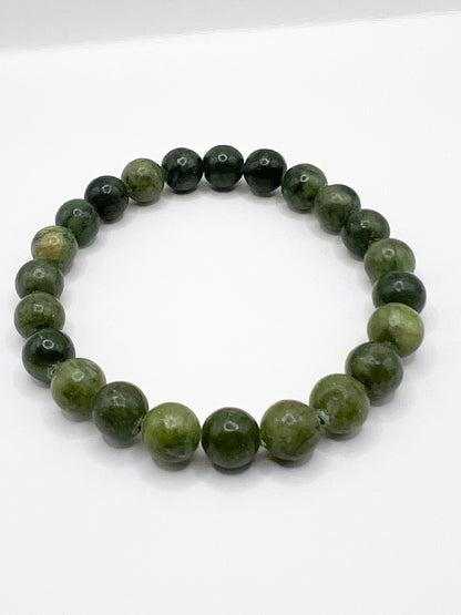 Bracelet Jade Vert 8 mm – Chance, Sérénité & Équilibre Intérieur