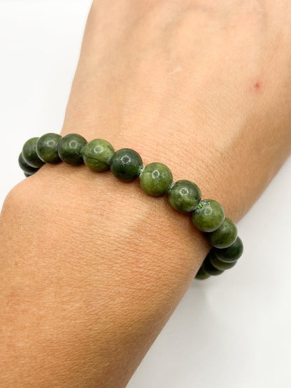 Bracelet Jade Vert 8 mm – Chance, Sérénité & Équilibre Intérieur