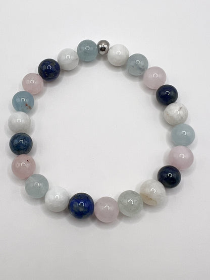 Bracelet Grossesse en Pierres Naturelles – Protection, Sérénité & Harmonie Maternelle