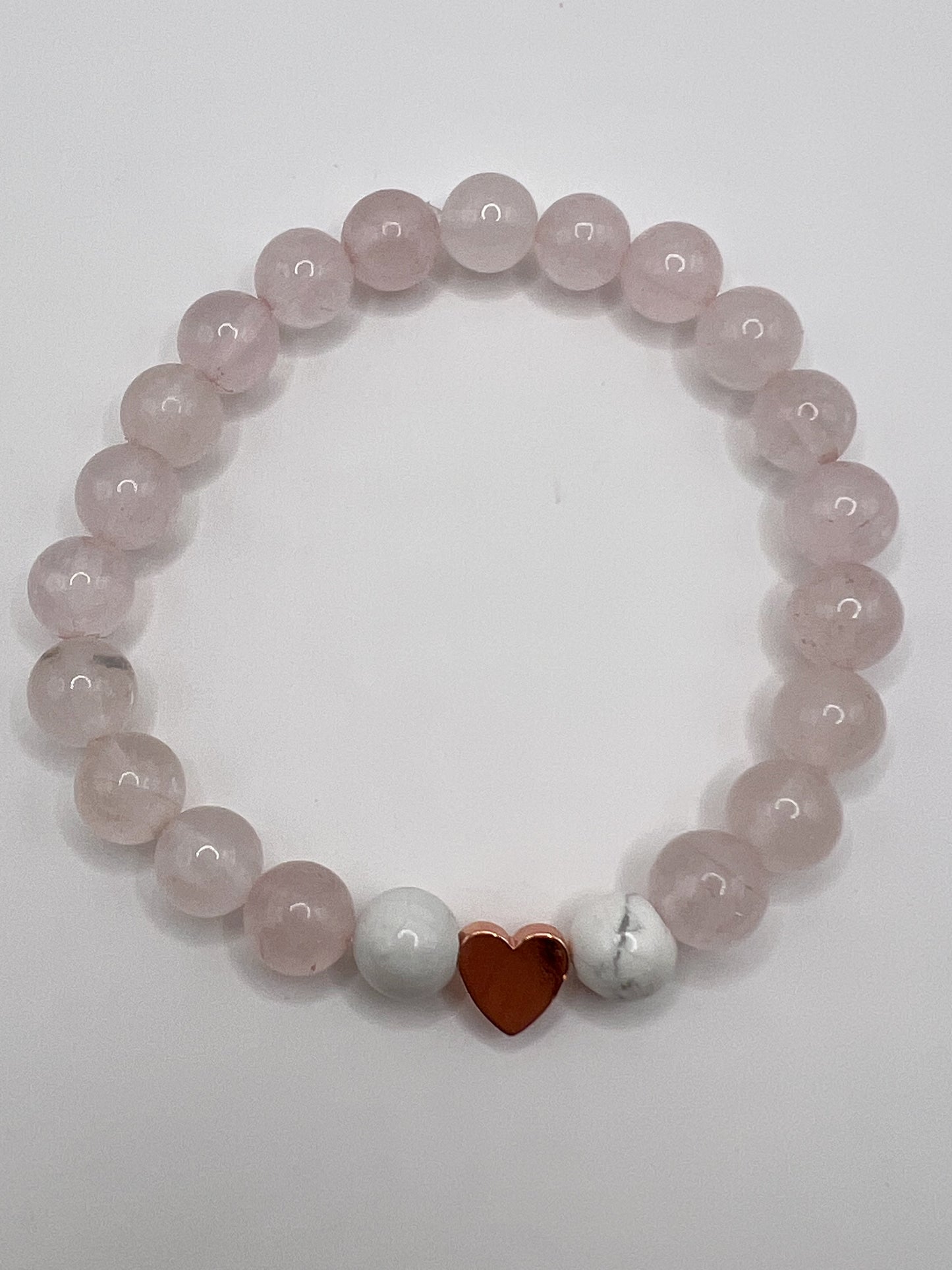 Bracelet Quartz et howlite " sérénité"