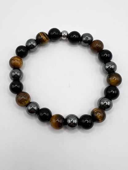 Bracelet de Protection en Pierres Naturelles – Énergie Positive & Bouclier Spirituel