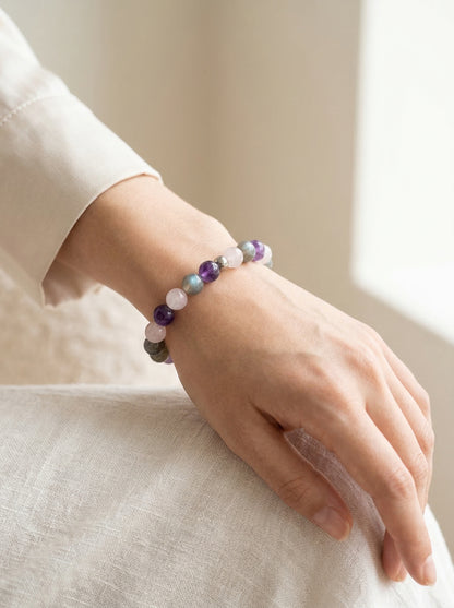 Bracelet Hypersensibilité en Pierres Naturelles – Apaisement, Protection & Sérénité Intérieure