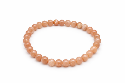 Bracelet Pierre de Soleil 6mm – Pierre Naturelle, Vertus, Énergie Positive & Confiance