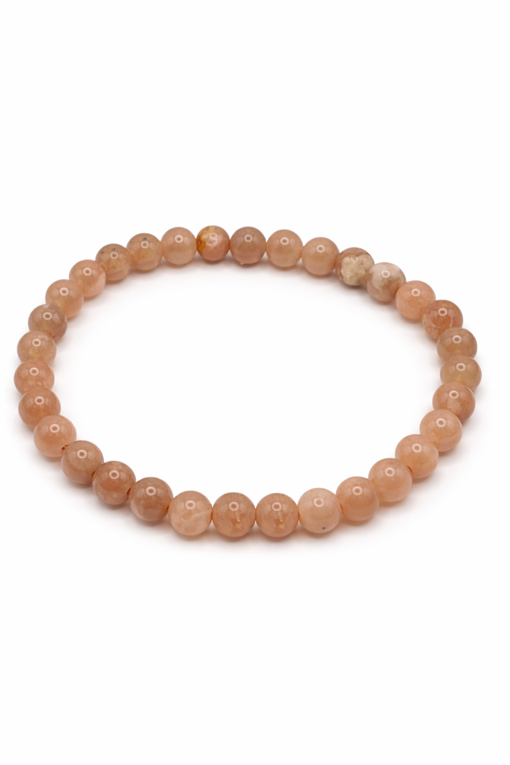 Bracelet Pierre de Soleil 6mm – Pierre Naturelle, Vertus, Énergie Positive & Confiance