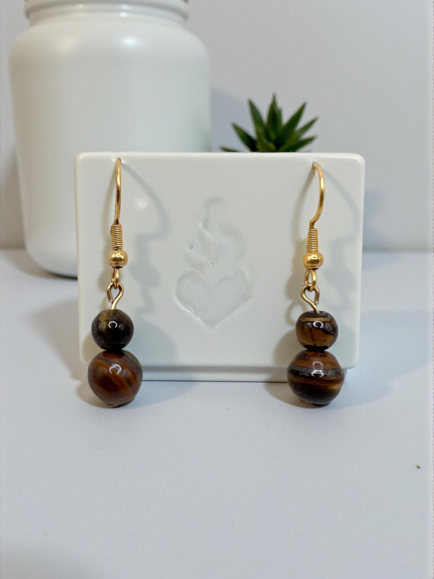 Parure Bijoux Pierres Naturelles – Acier Doré Inoxydable – Élégance & Énergie