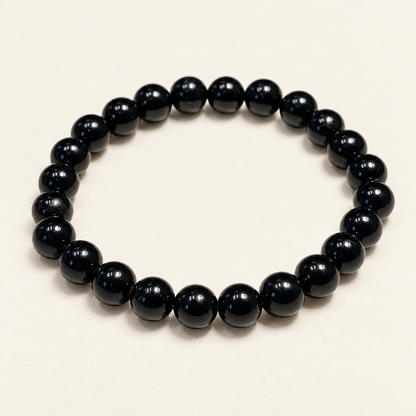 Bracelet Tourmaline Noire 8 mm – Pierre de Protection