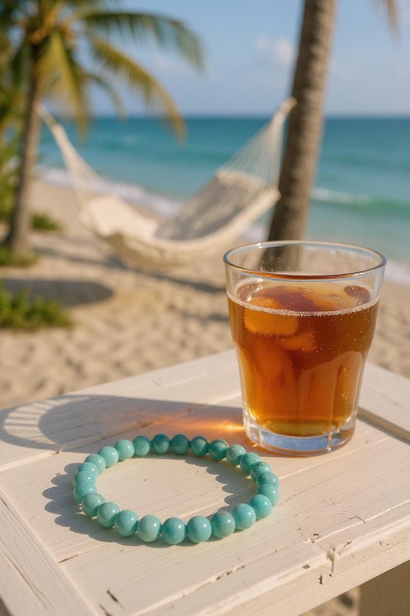 Bracelet Amazonite 6 mm – Vertus, Équilibre & Pierre Naturelle