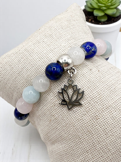 Bracelet Grossesse en Pierres Naturelles – Protection & Sérénité