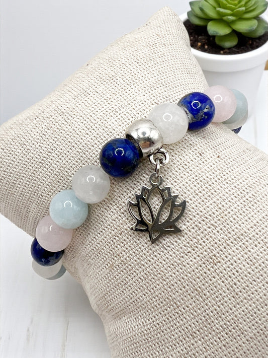 Bracelet Grossesse en Pierres Naturelles – Protection & Sérénité