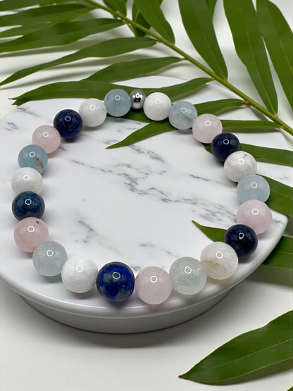 Bracelet Grossesse en Pierres Naturelles – Protection, Sérénité & Harmonie Maternelle