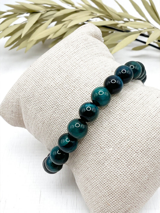 Bracelet Œil de Tigre Bleu – Protection, Confiance & Apaisement Intérieur