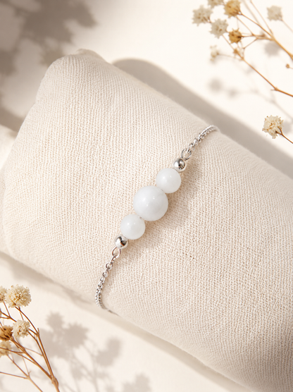 Bracelet pierre de lune en acier inoxydable – féminité, intuition et douceur